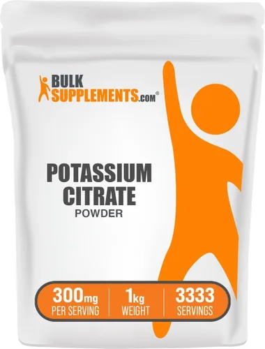 BulkSupplements Citrato de potasio en polvo, 1