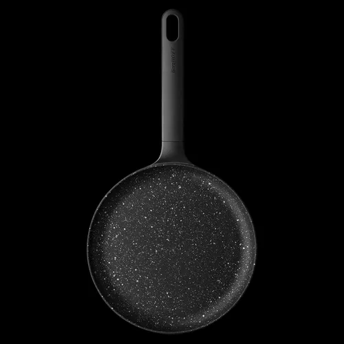 Miniatura 5 de BergHOFF GEM - Sartén antiadherente de aluminio fundido para panqueques de 10 pulgadas, 0.53 cuartos de galón, color negro, verde ferno-PFOA