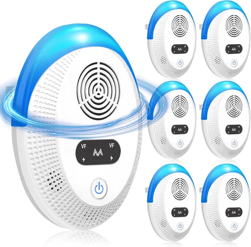 Repelente ultrasónico de plagas para interiores, repelente de ratones, control de plagas, repelente de plagas para el hogar, cocina, oficina,