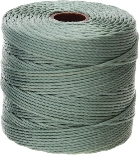 Miniatura 6 de The Beadsmith S-Lon - Cordón de nailon trenzado de 0.020 in para cuerda, color rojo oscuro, TEX210, carrete de 77 yardas