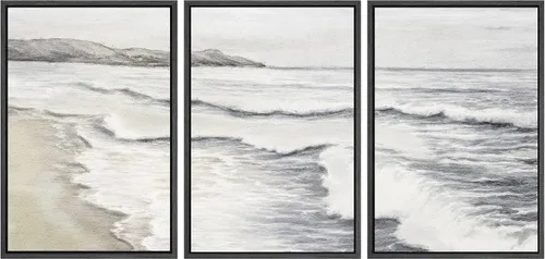Miniatura 73 de SIGNWIN Lienzo enmarcado para pared, juego de arte sereno de pantanos con humedales verdes e ilustraciones de agua tranquila, arte moderno