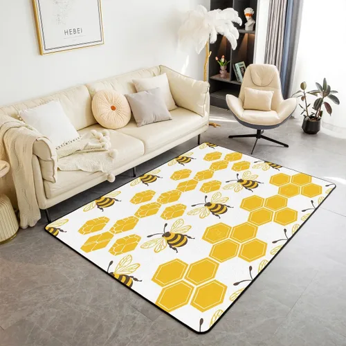 Miniatura 17 de Feelyou Linda alfombra decorativa de hongos para sala de estar, alfombra de área de hongos de dibujos animados de 3 x 5 para niños, niñas
