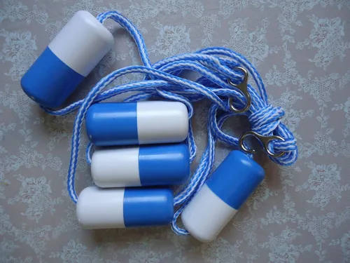 Miniatura 2 de ATIE PoolSupplyTown - Cuerda divisora de seguridad para piscina y línea de flotador con 2 ganchos de acero inoxidable premontados