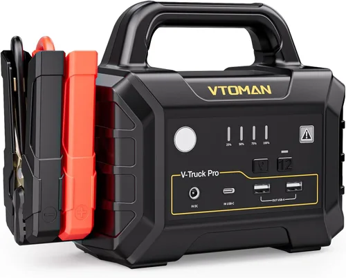 VTOMAN V-Truck Pro 8000A Arrancador de Batería de Coche con Carga Rápida de 65W, Arrancador Portátil de 41600mAh para Todos los Motores de Gasolina