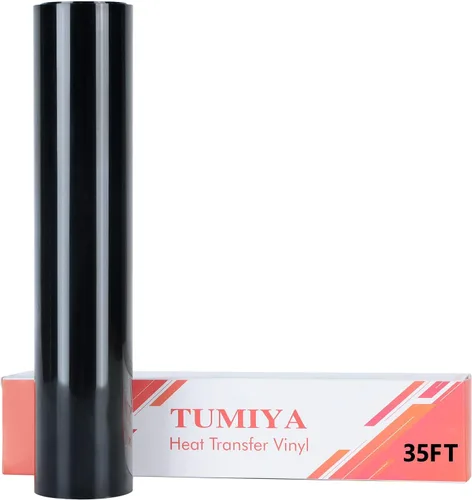 Miniatura 52 de TUMIYA Vinilo HTV - Vinilo de transferencia de calor de 12 pulgadas x 35 pies, vinilo dorado para planchar, rollo adhesivo brillante fácil de cortar