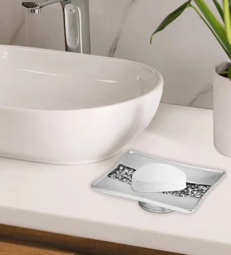 Miniatura 2 de Popular Bath Sinatra Jabonera de baño, moderna, accesorios de baño clásicos y decorativos, hermosos diseños de Hollywood