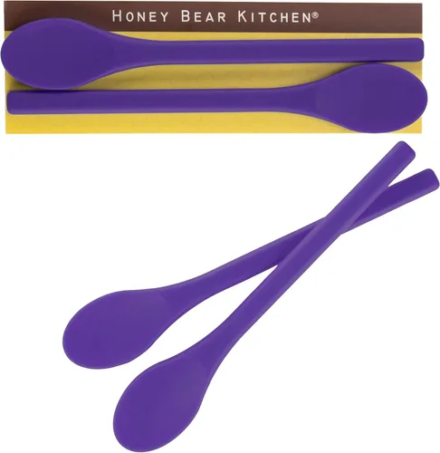 Miniatura 9 de Honey Bear Kitchen Cuchara agitadora de silicona (juego de 2, gris piedra) para café y té Gris Stone