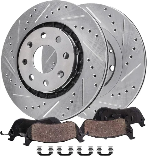 Miniatura 28 de Detroit Axle - Kit de freno trasero para Toyota Camry 2012-2017, Avalon Lexus ES300h ES350 2013-2018, repuesto de pastillas de freno de cerámica