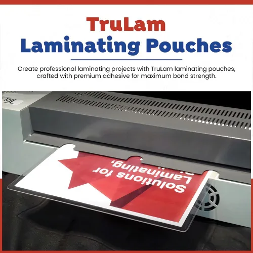 Miniatura 5 de Bolsas de laminación de 5 mil con esquinas redondeadas Tamaño de marcador 2-3/8 pulgadas x 8-1/2 pulgadas Acabado brillante Adhesivo premium