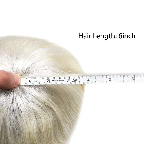 Miniatura 15 de Toupee para hombres Piezas de cabello humano real Encaje suizo para hombres Toupee unidades de cabello humano europeo para hombres Hairpieces