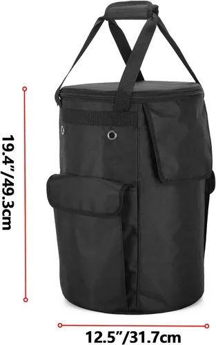 Miniatura 6 de samdew Funda para tanque de propano, bolsa de tanque de gas propano de 20 libras con solapa lateral abatible y función de mesa estable, 2 bolsillos