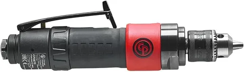 Miniatura 6 de Chicago Pneumatic CP879C - Taladro de potencia neumática, 3/8 de pulgada (0.394 in), mandril con llave, mango angular, 0.35 HP / 260 W, par