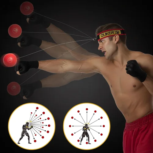 Miniatura 5 de Boxing Reflex Ball for Adults and Kids, 4 Levels Boxing Ball with Adjustable Headbands, Perfect for Reaction, Agility, Punching Speed, Fight Skill