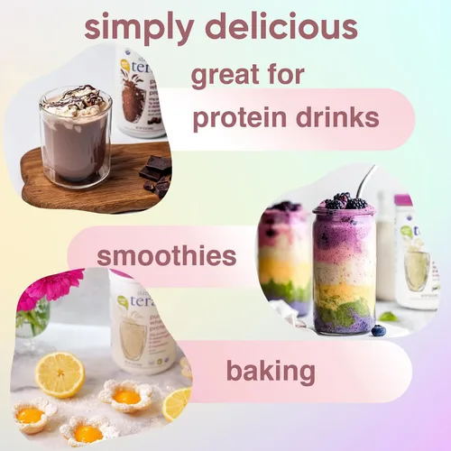 Miniatura 5 de simply tera's Polvo de Proteína de Suero Puro - Polvo de Proteína Limpia de Chocolate Oscuro, Polvo de Proteína de Suero de Leche Alimentada