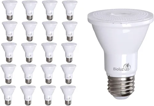 Miniatura 10 de Bioluz LED Bombillas LED PAR20 3000K 90 CRI 5.5 W = 75 W de repuesto de bombilla blanca suave regulable bombilla E26 ángulo de haz de 40 grados