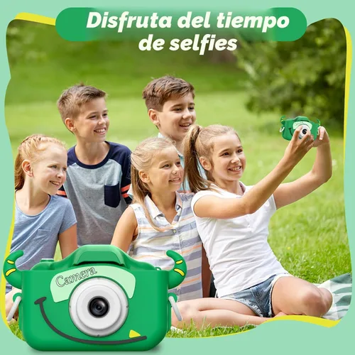Miniatura 3 de Goopow Juguetes de Cámara para Niños de 3-8 Años Niñas y Niños, Videocámara Digital para Niños con Cubierta Suave de Dibujos Animados, Mejor Regalo