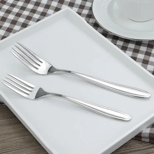 Miniatura 7 de Jekiyo Tenedores de cena de acero inoxidable, 8 pulgadas, tenedor de mesa de 12 piezas