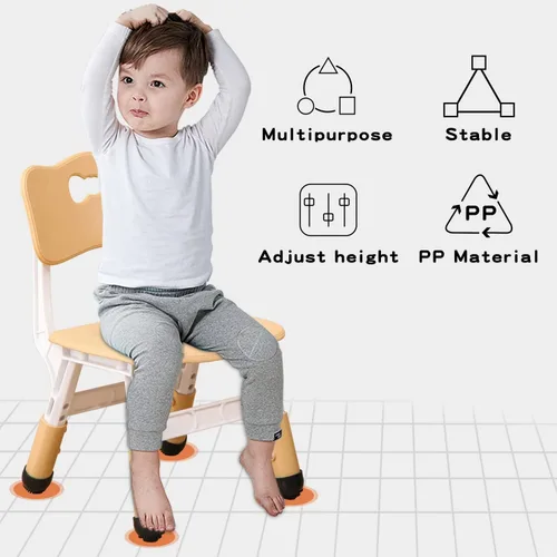 Miniatura 7 de WHY TOYS Sillas Ajustables para Niños de Interior con 3 Niveles de Ajuste Adecuadas para Niños de 2 a 6 Años. Capacidad Máxima de Carga 220 LBS