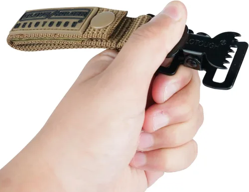 Miniatura 9 de MELOTOUGH Correa de guante de bombero Clip de soporte para guantes de trabajo con gancho giratorio para correa de guante, clip de cocodrilo A-caqui