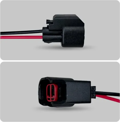 Miniatura 2 de 2 PCS EV6 EV14 Conector de inyector con cable, conector de inyector de combustible de Standard Motor Products, compatible con la mayoría