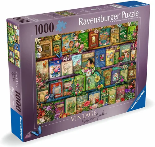 Miniatura 2 de Ravensburger Aimee Stewart - Rompecabezas vintage de jardín de verano de 1000 piezas para adultos y niños a partir de 12 años - Nostalgia