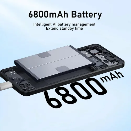 Miniatura 2 de Teléfono desbloqueado I25 Ultra 8-core 8GB+256GB Teléfono celular 6.8 pulgadas Pantalla HD 50MP+24MP Cámara 6800 mAh Batería extra grande 4G Dual
