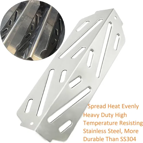 Miniatura 4 de HONSIN Deflectores de calor de acero inoxidable para Weber 66041 66686, para parrillas de gas Weber Genesis II E-410, E-415, E-435, Genesis II LX