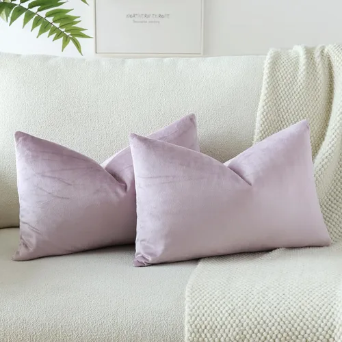 Miniatura 47 de OTOSTAR Fundas de almohada decorativas de terciopelo suave, funda de cojín cuadrada sólida, fundas de almohada para decoración del hogar, fundas