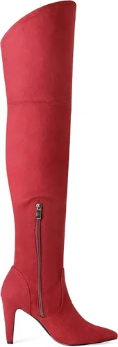 Miniatura 2 de DREAM PAIRS Botas altas hasta el muslo para mujer, tacones por encima de la rodilla, botas largas y sexys con punta puntiaguda