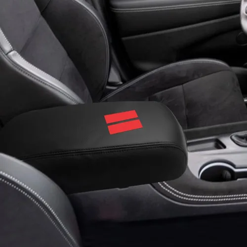 Miniatura 10 de INTGET Funda para reposabrazos de consola central de automóvil para Dodge Durango Accesorios 2011-2020, funda de cuero para reposabrazos, funda