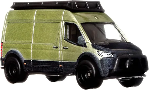 Miniatura 3 de Hot Wheels Car Culture Circuit Legend, Vehículo Coleccionable Premium de Mercedes-Benz Sprinter Van a Escala 1:64, Diseño de Alemania, Fundido a