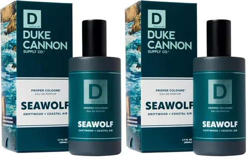 Miniatura 22 de Duke Cannon Proper Cologne Seawolf Eau de Parfum para hombre Driftwood and Coastal Air Aroma sutil y fresco de larga duración 1.7 onzas