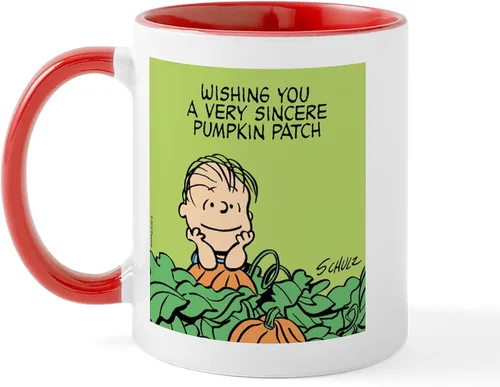 Miniatura 30 de CafePress Sincere Pumpkin Patch Mug Taza de café de cerámica de 11 oz (11.0 fl oz)