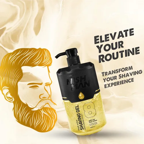 Miniatura 3 de Nishman Gel de Afeitar Activo Fresco 8 GOLD ONE