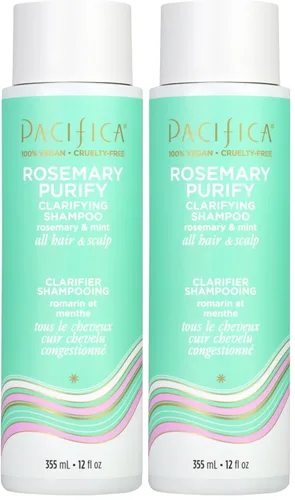 Miniatura 19 de Pacifica Champú Clarificante – Champú Purificante y Revigorante de Romero con Menta Calmante para Desintoxicar el Cabello y el Cuero Cabelludo, Sin