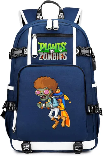 Miniatura 18 de ISaikoy Game Plants vs. Zombies - Mochila de hombro para libros, mochila escolar, color 12