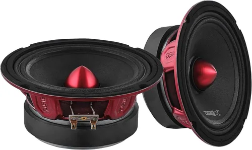 Miniatura 5 de Altavoz DS18 PRO de rango medio, cúpula en compresión de aluminio roja, altavoces de puerta de audio de alta calidad para auto o camión sistema