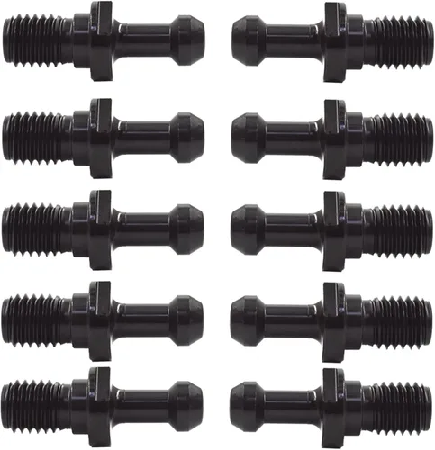 Miniatura 6 de kimllier 10 piezas CAT40 45 grados 0.589 pulgadas revestido de óxido negro perilla de retención