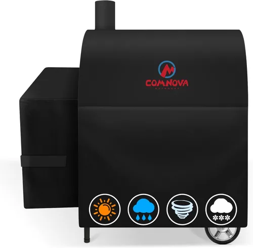 Miniatura 13 de Comnova Cubierta de Parrilla para Char Griller de 3 Quemadores de Combustible Dual – Cubierta de Ahumador 600D para Char Griller, Cubierta