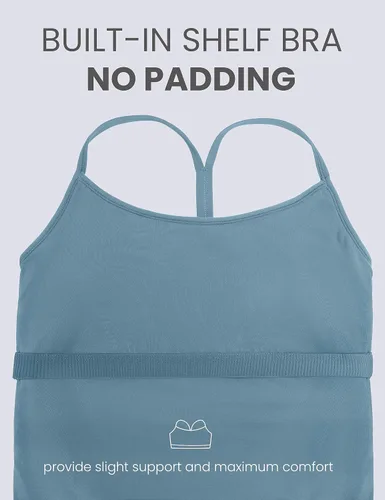 Miniatura 3 de CRZ YOGA Butterluxe - Camiseta sin mangas de maternidad con espalda en Y para mujer, fruncida, básica, sin mangas, atlética, para yoga