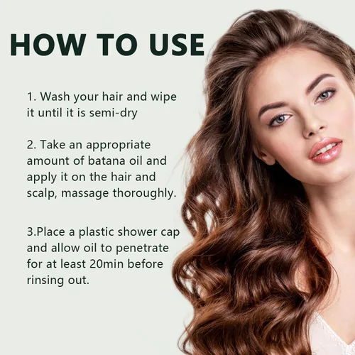 Miniatura 6 de AZURE Aceite de batana 100% natural para el crecimiento del cabello, mascarilla orgánica para cabello crudo de Honduras que previene la pérdida