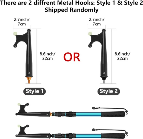 Miniatura 7 de SANLIKE Telescopic Boat Hook for Docking, Extendable Marine Docking Pole with Luminous Design, Rust-Resistant Aluminum, Non-Slip Handle, Lightweight
