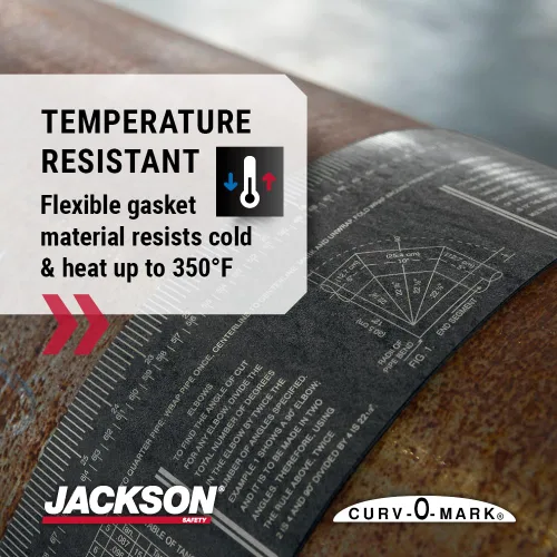 Miniatura 5 de Jackson Safety Herramienta de Medición de Tuberías - Herramienta de Cinta Envolvente Wrap-A-Round para Accesorios de Tuberías