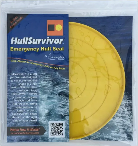 Miniatura 2 de HullSurvivor - Sello de emergencia para casco, 10 pulgadas de diámetro