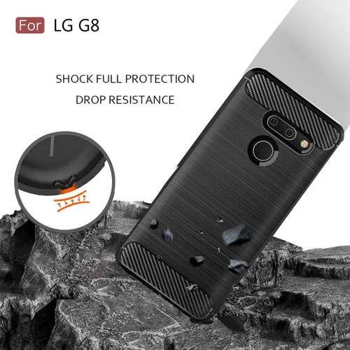 Miniatura 4 de Funda LG G8 ThinQ - TPU absorción de impactos - Biseles elevados - Negro