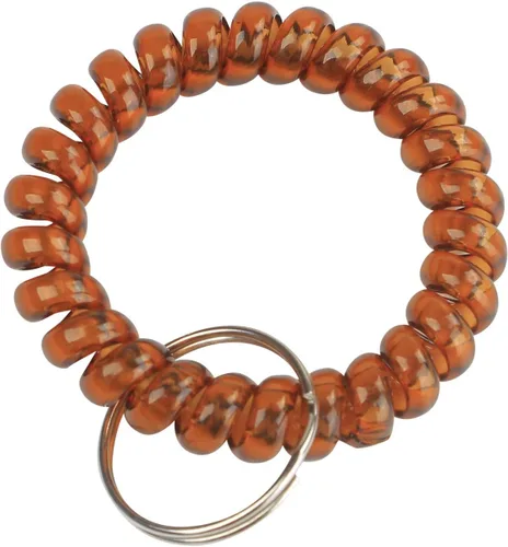 Miniatura 2 de BIHRTC Llavero elástico flexible de la pulsera de la primavera de la bobina espiral de la transparencia, al azar