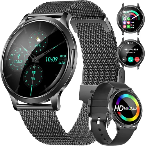 Miniatura 9 de DREMAC Smart Watch(Make Call/Thin),1.32'' Amoled Curved Display for Android iPhone,Smart Watches for Women with Heart Rate Monitor,Sleep