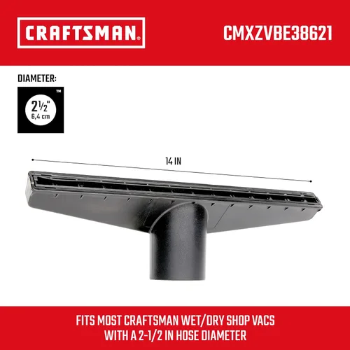 Miniatura 3 de CRAFTSMAN CMXZVBE38621 - Boquilla húmeda y seca de 2-1/2 pulgadas, accesorio de aspiradora de grado industrial para limpiar desastres líquidos más
