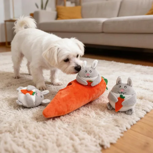 Miniatura 2 de Juguete chillón Ifoyo para perro, grande, duradero, para perros medianos/pequeños, mascotas, juguete para perros de Navidad de Halloween