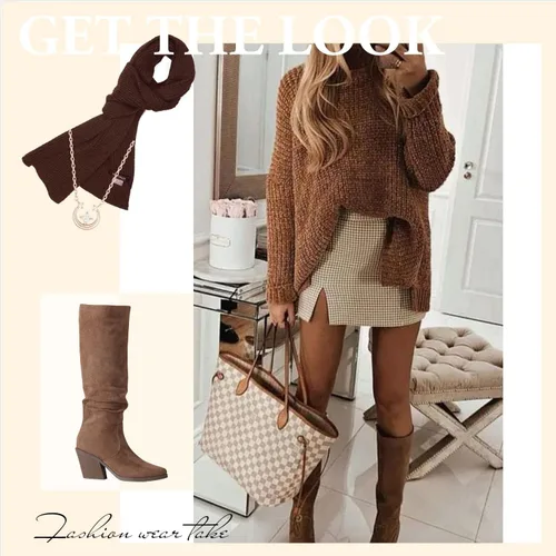 Miniatura 4 de Putu Botas altas hasta la rodilla con punta puntiaguda para mujer, botas de tacón grueso apiladas, con cremallera lateral, botas altas holgadas